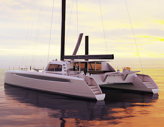 Persico Cat 72’: A new luxury high performance catamaran with advanced lifting foils