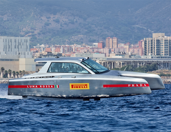 Luna Rossa Prada Pirelli HSV also on the water today