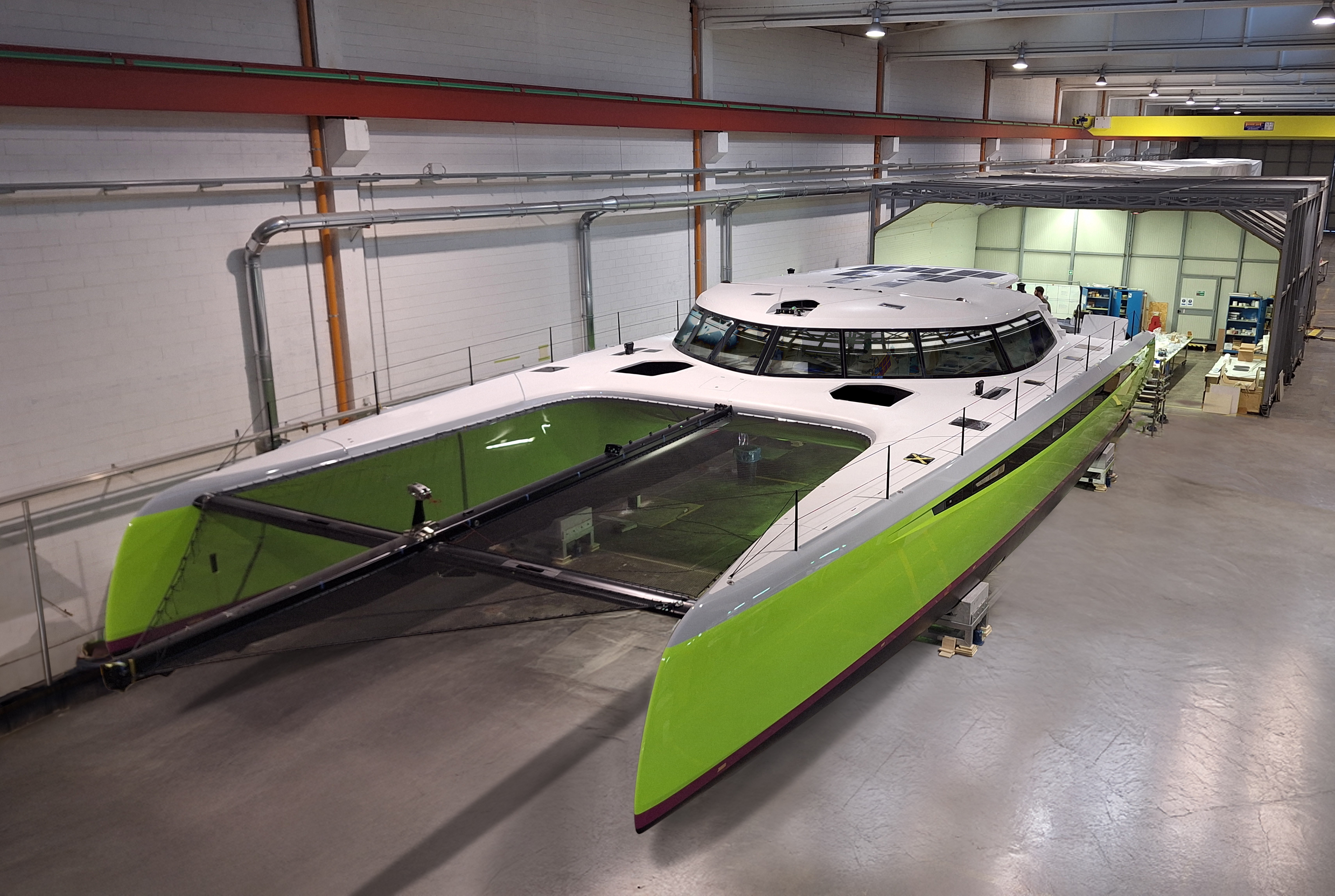 Persico Cat 72’: The Innovative Foiling Sailing Catamaran Ready for Sea Trials with American Magic Team